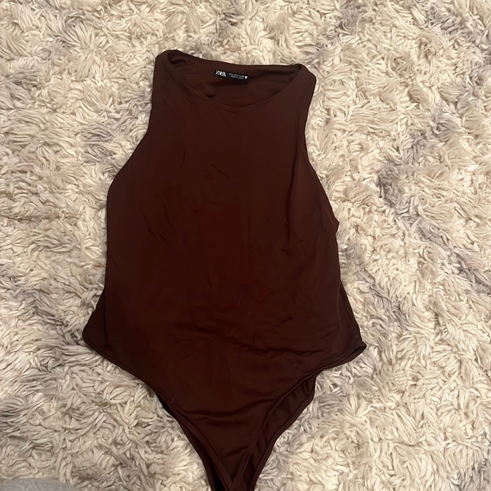 Brown Zara bodysuit